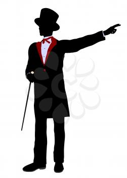 Royalty Free Clipart Image of a Magician