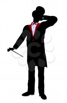 Royalty Free Clipart Image of a Magician