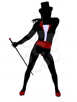 Royalty Free Clipart Image of a Female Magician