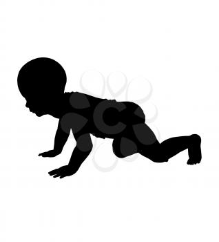 Royalty Free Clipart Image of a Baby