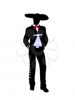 Royalty Free Clipart Image of a Mariachi Man