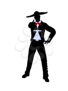 Royalty Free Clipart Image of a Mariachi Man