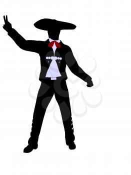 Royalty Free Clipart Image of a Mariachi Man