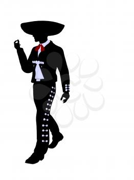 Royalty Free Clipart Image of a Mariachi Man