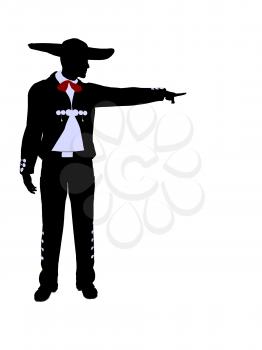 Royalty Free Clipart Image of a Mariachi Man