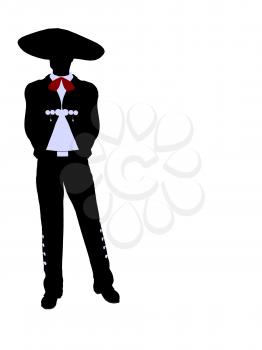 Royalty Free Clipart Image of a Mariachi Man