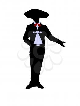 Royalty Free Clipart Image of a Mariachi Man