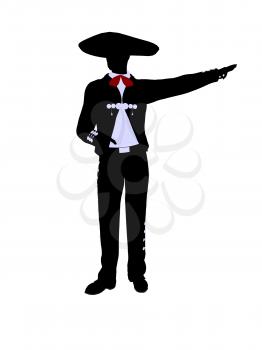 Royalty Free Clipart Image of a Mariachi Man