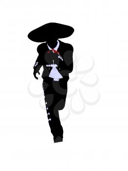 Royalty Free Clipart Image of a Mariachi Man