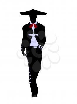 Royalty Free Clipart Image of a Mariachi Man