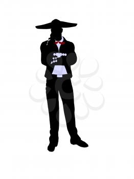 Royalty Free Clipart Image of a Mariachi Man