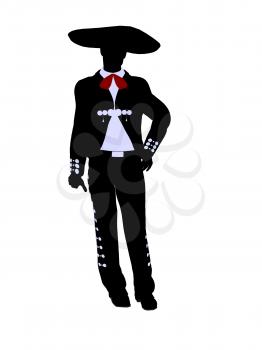 Royalty Free Clipart Image of a Mariachi Man