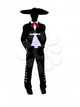 Royalty Free Clipart Image of a Mariachi Man