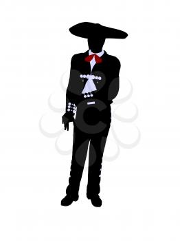 Royalty Free Clipart Image of a Mariachi Man