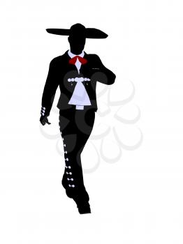 Royalty Free Clipart Image of a Mariachi Man