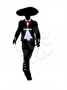 Royalty Free Clipart Image of a Mariachi Man