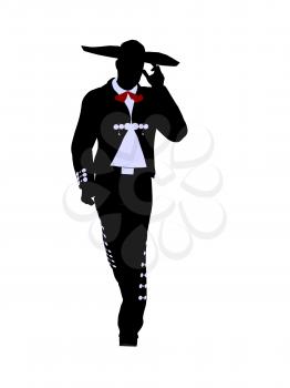 Royalty Free Clipart Image of a Mariachi Man