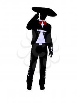 Royalty Free Clipart Image of a Mariachi Man