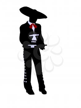 Royalty Free Clipart Image of a Mariachi Man