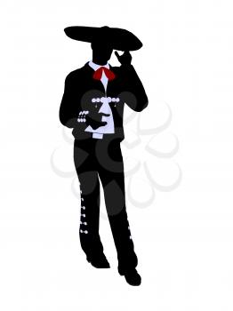 Royalty Free Clipart Image of a Mariachi Man