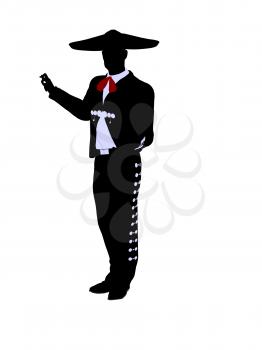 Royalty Free Clipart Image of a Mariachi Man