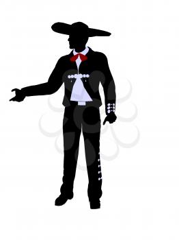 Royalty Free Clipart Image of a Mariachi Man