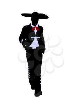 Royalty Free Clipart Image of a Mariachi Man