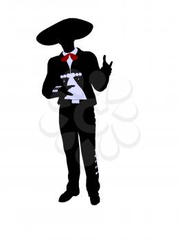 Royalty Free Clipart Image of a Mariachi Man