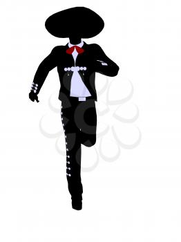 Royalty Free Clipart Image of a Mariachi Man