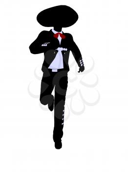 Royalty Free Clipart Image of a Mariachi Man