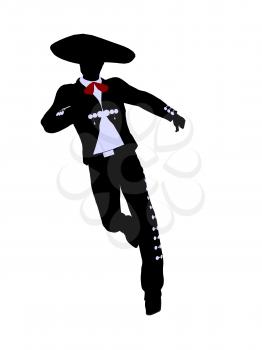 Royalty Free Clipart Image of a Mariachi Man