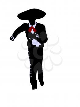 Royalty Free Clipart Image of a Mariachi Man