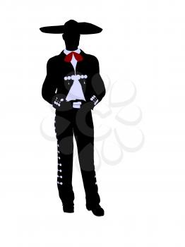 Royalty Free Clipart Image of a Mariachi Man