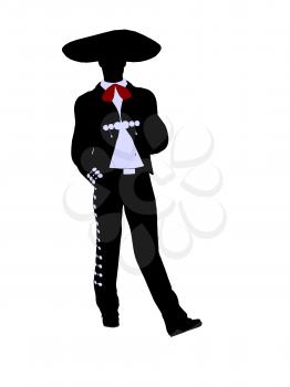 Royalty Free Clipart Image of a Mariachi Man