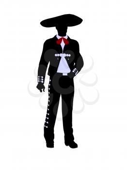 Royalty Free Clipart Image of a Mariachi Man