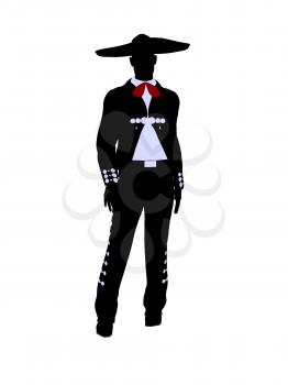 Royalty Free Clipart Image of a Mariachi Man