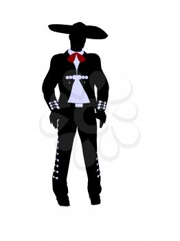 Royalty Free Clipart Image of a Mariachi Man