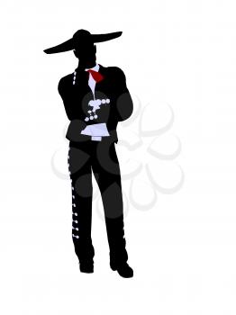 Royalty Free Clipart Image of a Mariachi Man