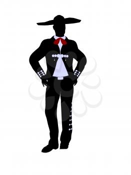 Royalty Free Clipart Image of a Mariachi Man