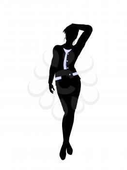 Royalty Free Clipart Image of a Woman in a Suit