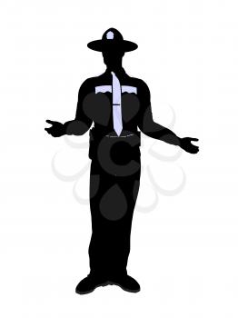 Royalty Free Clipart Image of a Police Officer