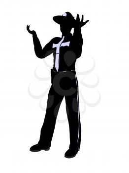 Royalty Free Clipart Image of a Police Officer