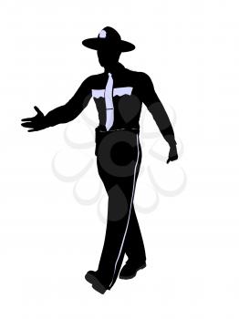 Royalty Free Clipart Image of a Police Officer