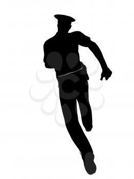 Royalty Free Clipart Image of a Police Officer