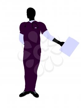 Royalty Free Clipart Image of a Doctor