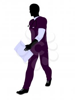 Royalty Free Clipart Image of a Doctor