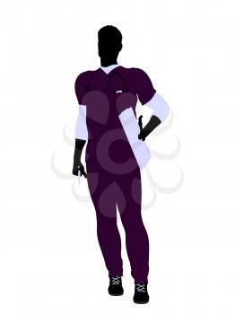 Royalty Free Clipart Image of a Male Doctor