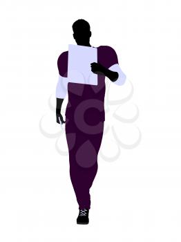 Royalty Free Clipart Image of a Male Doctor