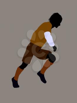 Royalty Free Clipart Image of a Soccer Player