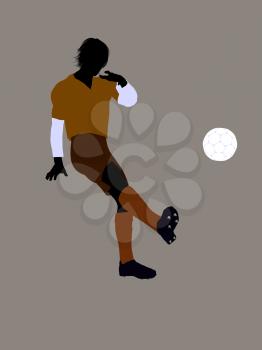 Royalty Free Clipart Image of a Soccer Player